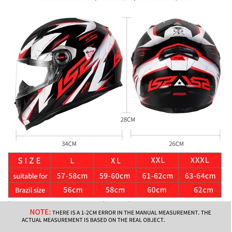 LS2 FF358 Motorcycle Helmet Men Women Capacete LS2 Full Face Helmet ECE Certification Motocross Racing Helmets casco moto casque - Image 3