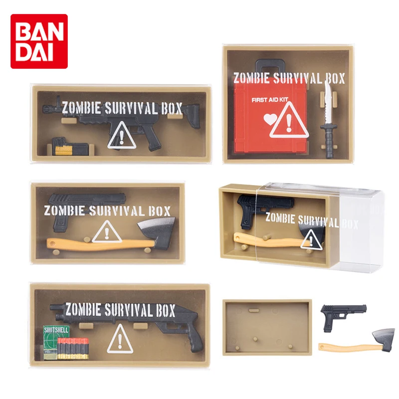Bandai Genuine Gashapon Zombie Survival Box Miniatures Kit Collection
