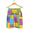 Creative Building Blocks 3d Printed Short Pants For Men Kids Fashion Summer Beach Shorts Cool Surf Board Shorts Swim Trunks 3