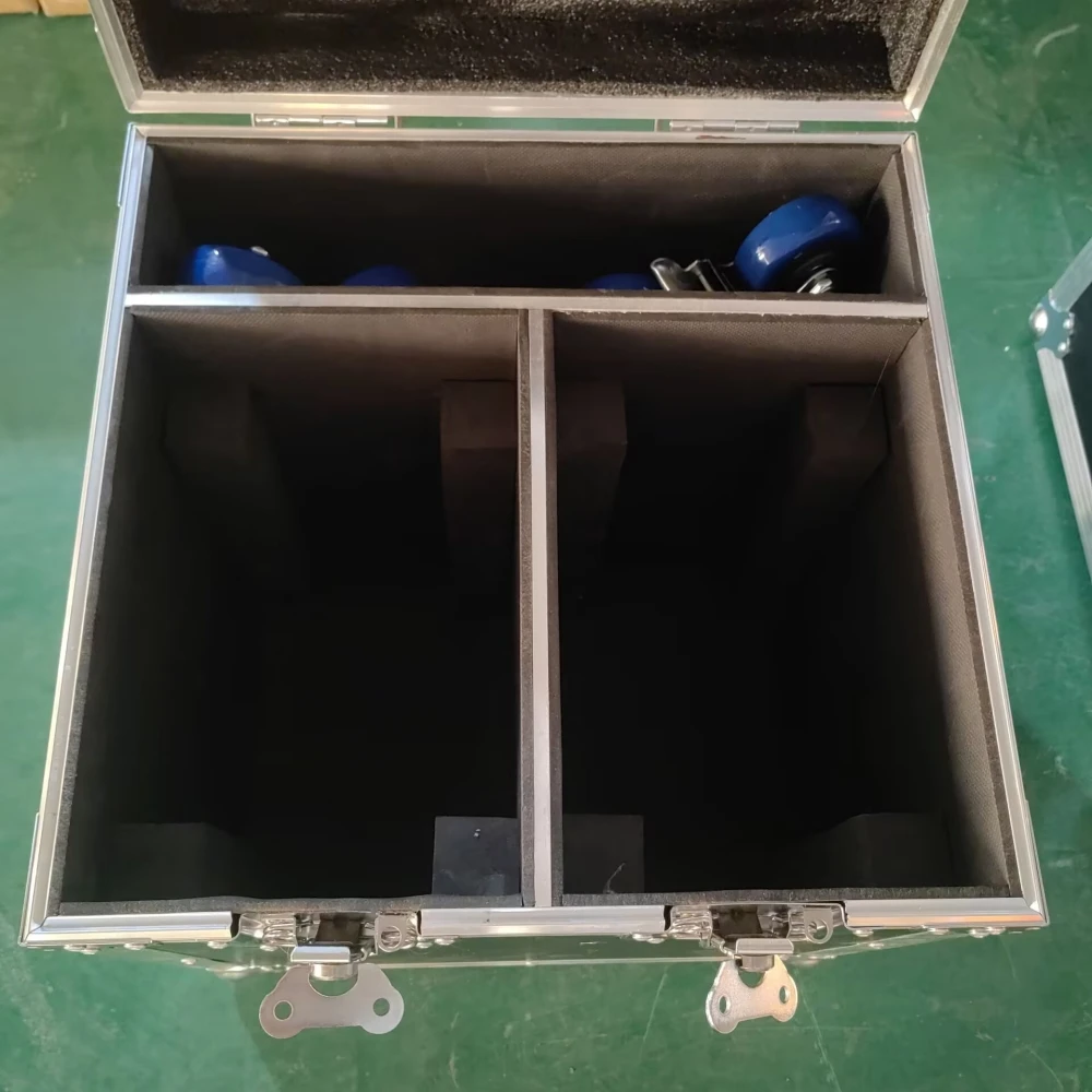 Flightcase + 2 Stück LED 7 x 40 W Mini Bee Eye Wash Zoomlicht DMX512 Moving Head Professionelles DJ-Bar-Party-Show-LED-Bühnenlicht – Detail 2