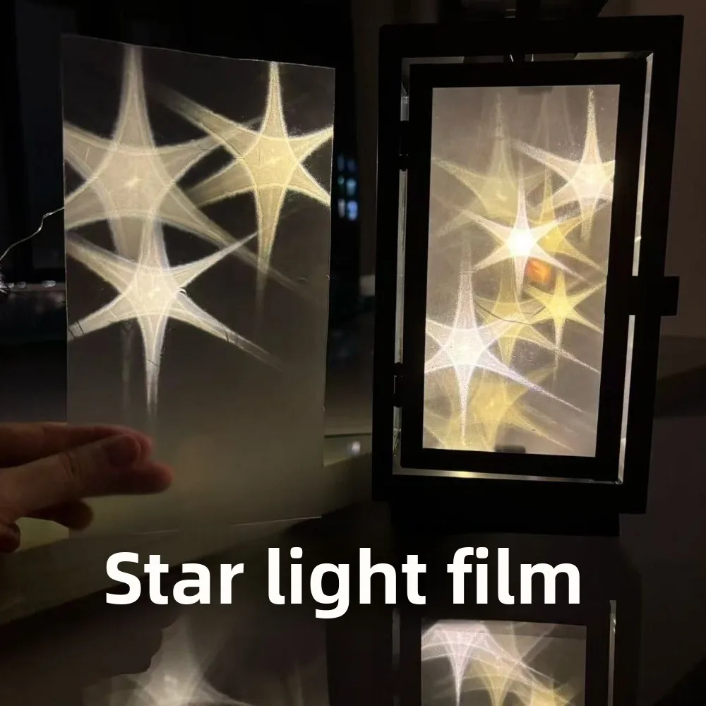 DIY Star Night Light Handmade Translucent Desk Lamp Hexagonal Star 3D Three-dimensional Ambient Lighting