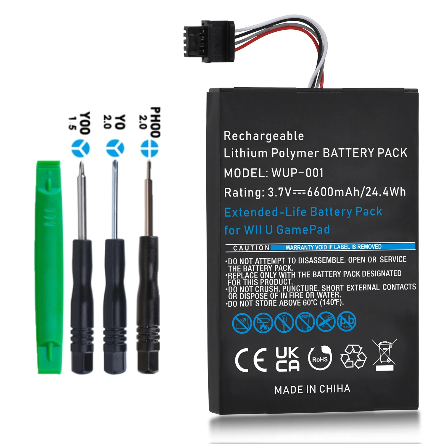 6600mAhWiiUBatteryforNintendoWiiUGamepadWUP012WUP010WUP