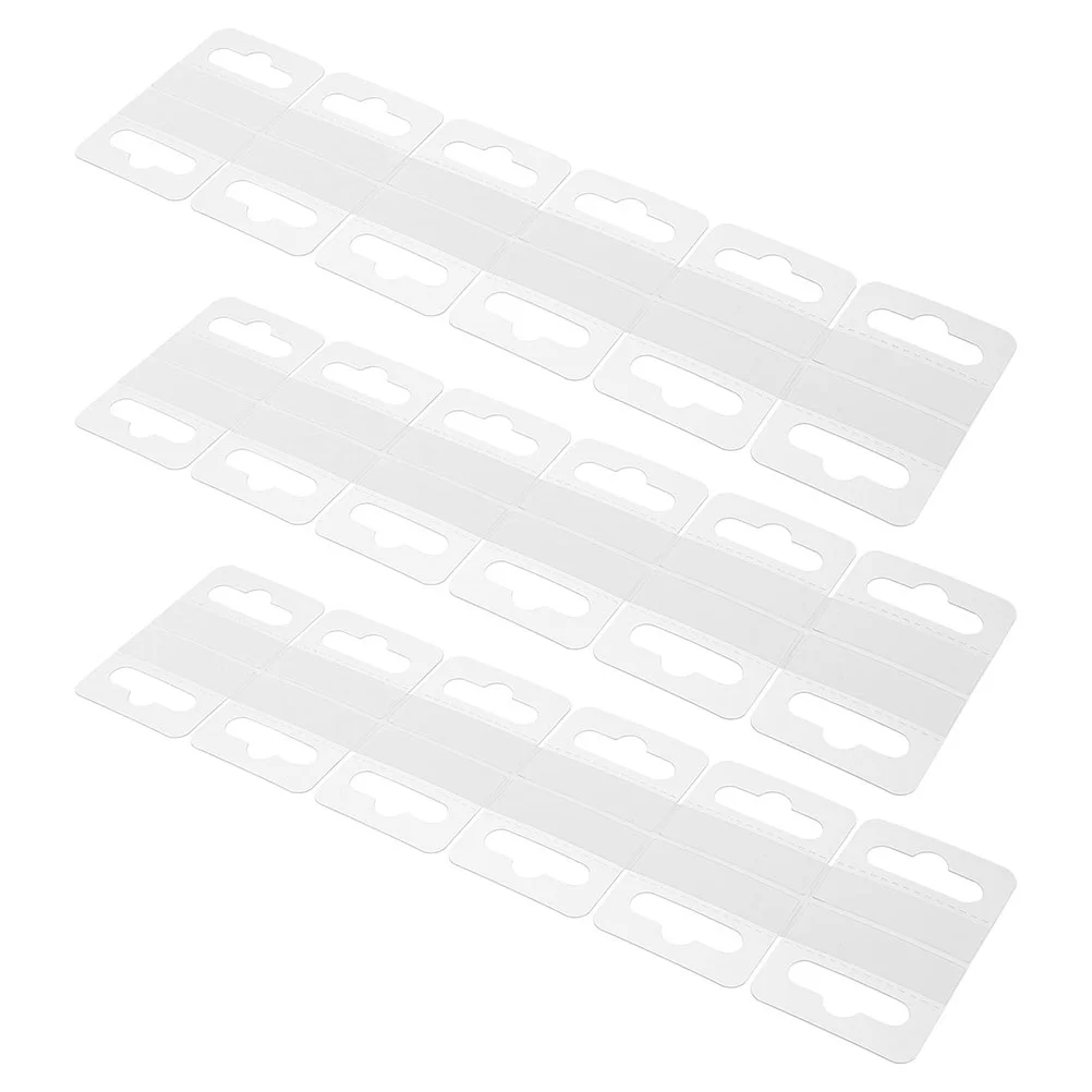 

100 Pcs Hanging Piece Aircraft Hole Hook Plastic Hangers Pvc Clear Display Hooks