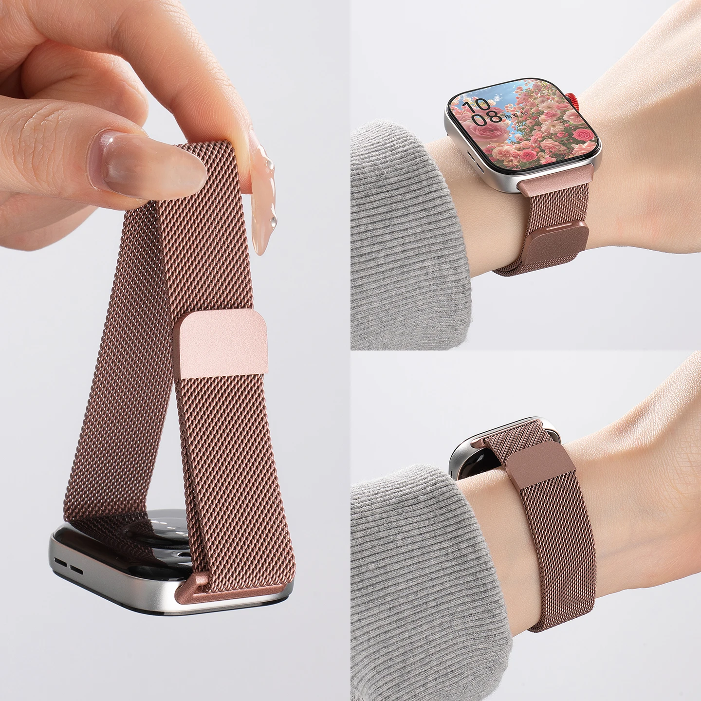 Magnetic Stainless Steel Milanese Loop Watch Band Strap - Premium Accessory