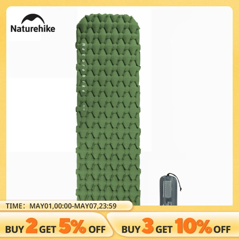 네이처하이크 캠핑 에어 매트리스, 초경량 방수 나일론 팽창식 쿠션, 야외 휴대용 수면 침대, 하이킹 피크닉 매트 네이처하이크 캠핑 에어 매트리스, 초경량 방수 나일론 팽창식 쿠션, 야외 휴대용 수면 침대, 하이킹 피크닉 매트