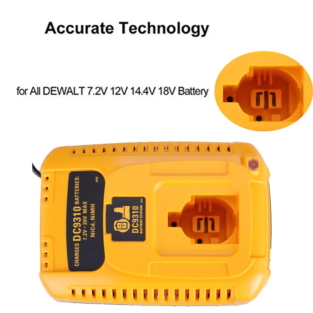 Battery Charger DC9310 for DEWALT 7.2V-18V NiCad & NiMh Battery DW9057 DC9071 DC