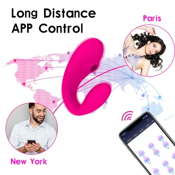 Remote Control Sucker Vibrators Female Powerful Sucking Clitoris Stimulator Clit Couple Sex Toys Dildo Vibrator for Women Adults 2