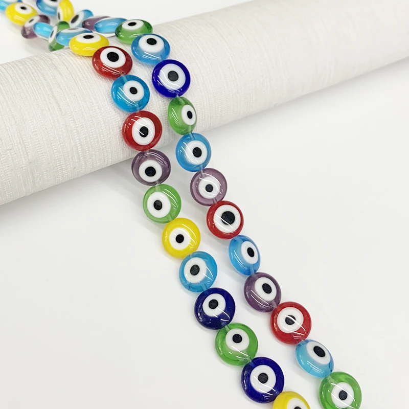 50 Perline Malocchio Colorate per Creazione di Gioielli, Kit Fai da Te – C.X.Y