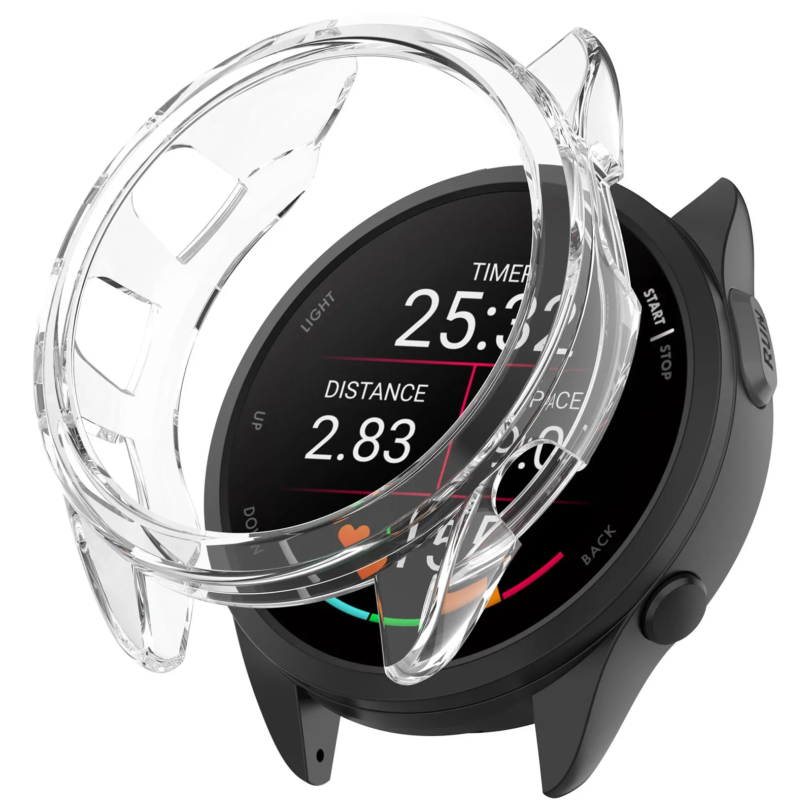 Dual Function Silicone Strap with Transparent Protective Case