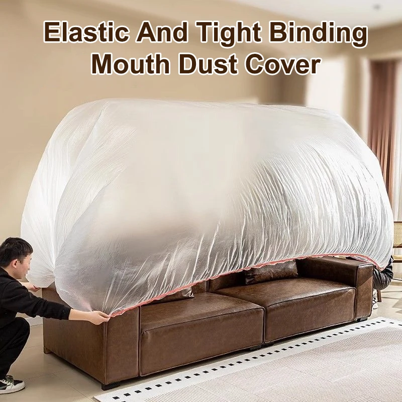 Single-Use Furniture Dust Covers: Protect Your Sofa and Wall Art with Our Elastic Plastic Dust Films - 2
