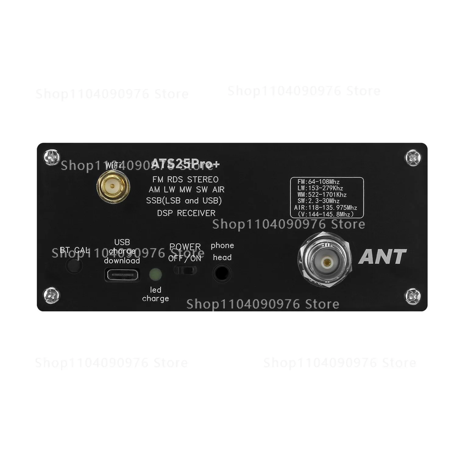 ATS25 Pro + AIR Bluetooth Edition Full Radio Receiver FM SW SSB118Mhz-135.975Mhz
