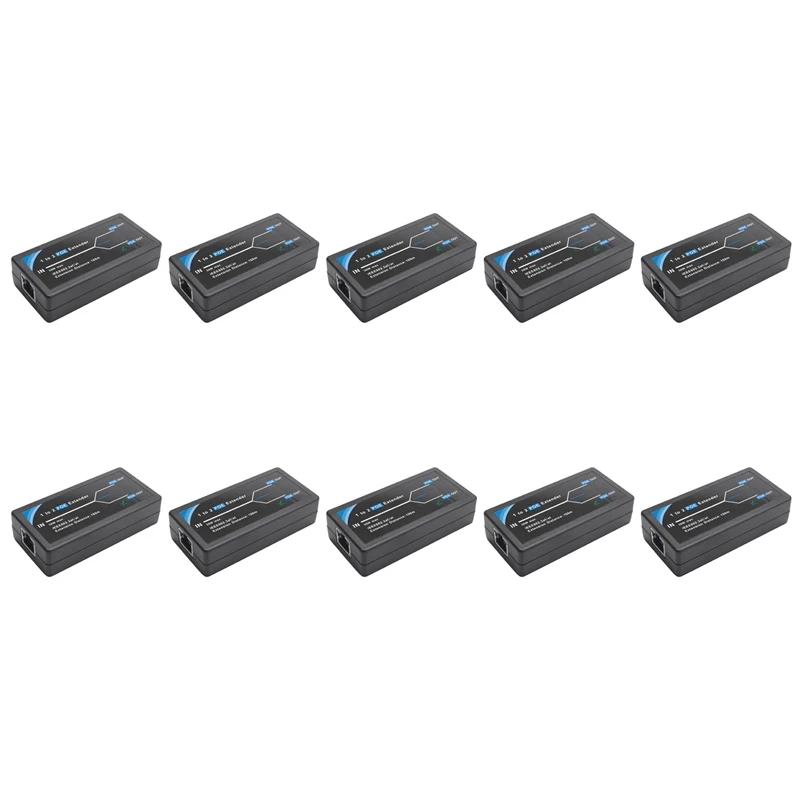 

10X 2 Port POE Extender 10/100Mbps With IEEE 802.3Af Standard Input/Output For IP Camera Extend 100 Meters For POE Range
