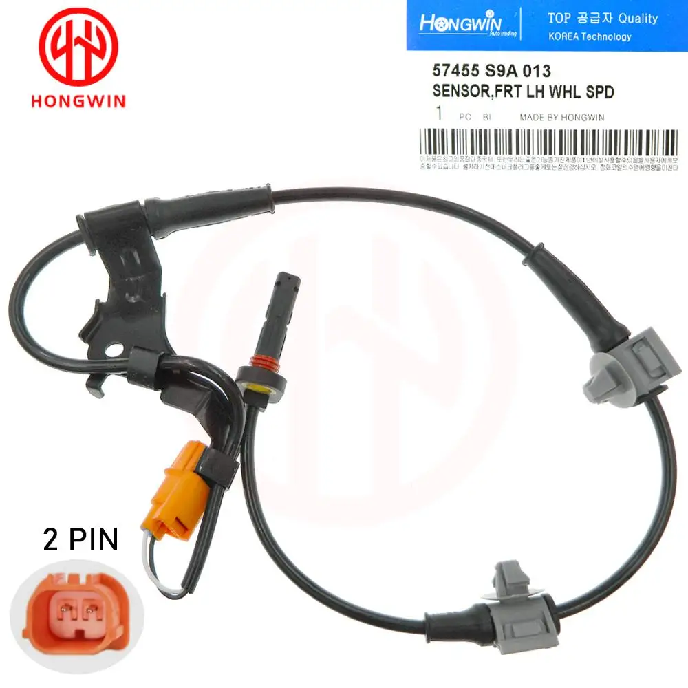 Genuine No.:57450S9A013 57455S9A013 2Pcs/Set ABS Wheel Speed Sensor Front Left & Right for Honda CR-V CRV 2.4L 5S7501,SU8991