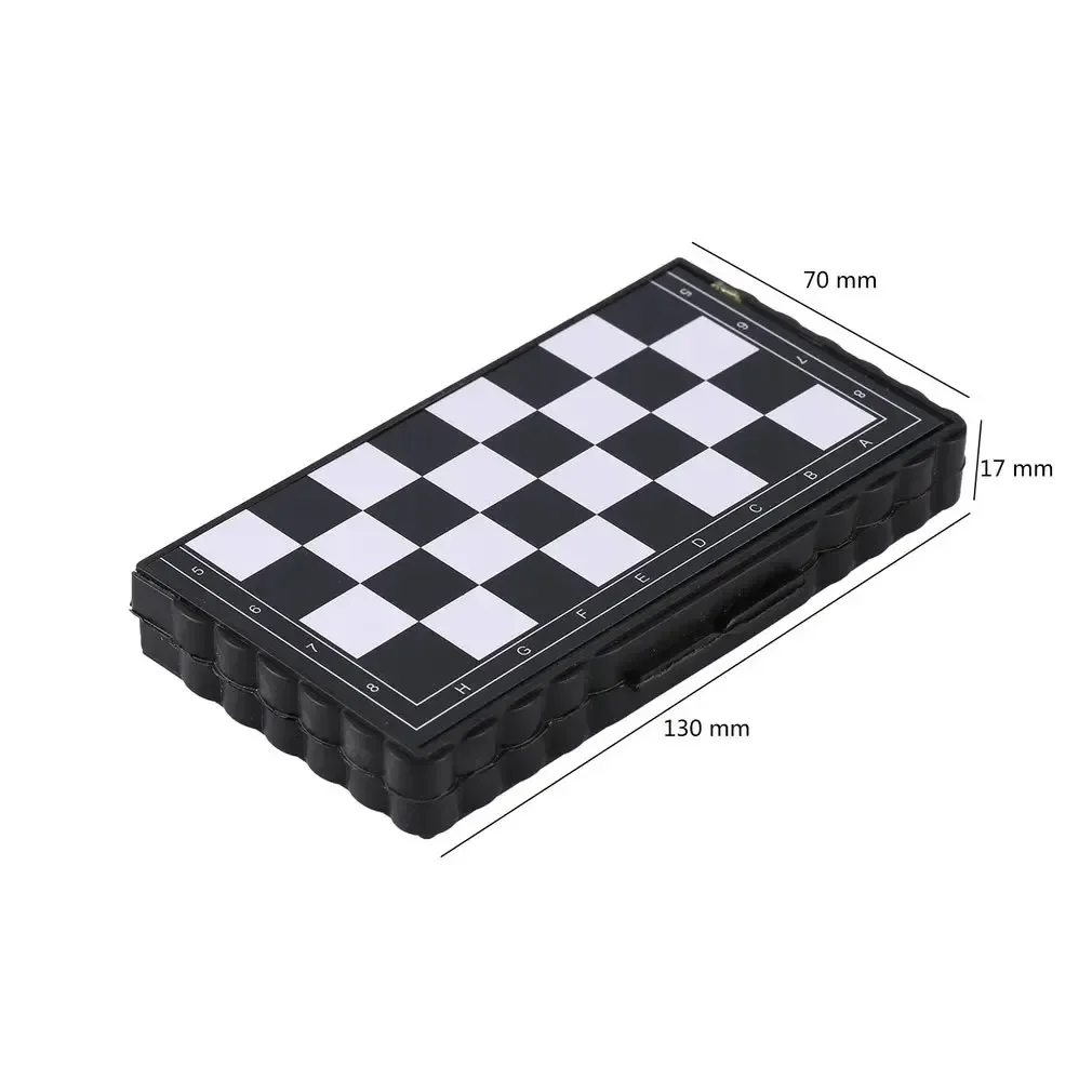 Mini Magnetic Chess Set Folding Magnetic Plastic Chessboard Board Game Portable Kid Toy Portable Outdoor Boy Gifts