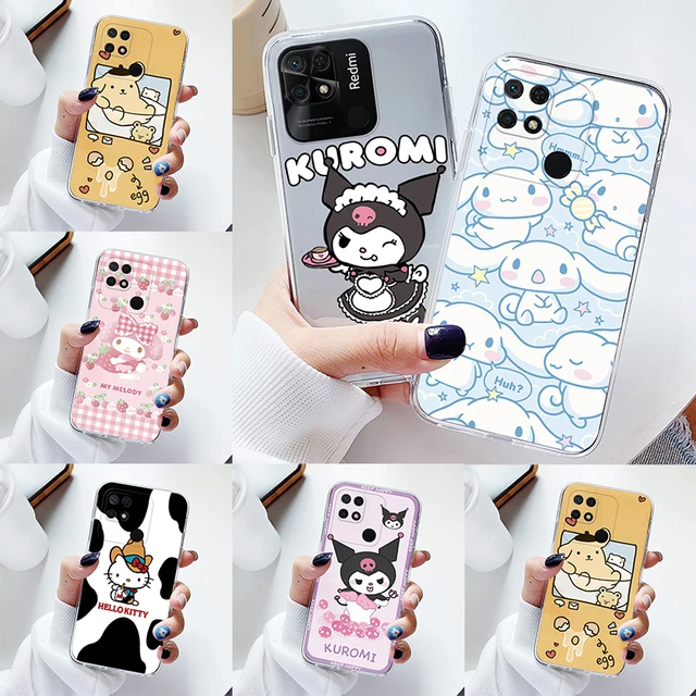 Cute Kuromi Melody Soft Case For Redmi 10C Camera Protective Cover Cartoon  Capa For Redmi 10C Redmi10C 10 C Transparent Fundas