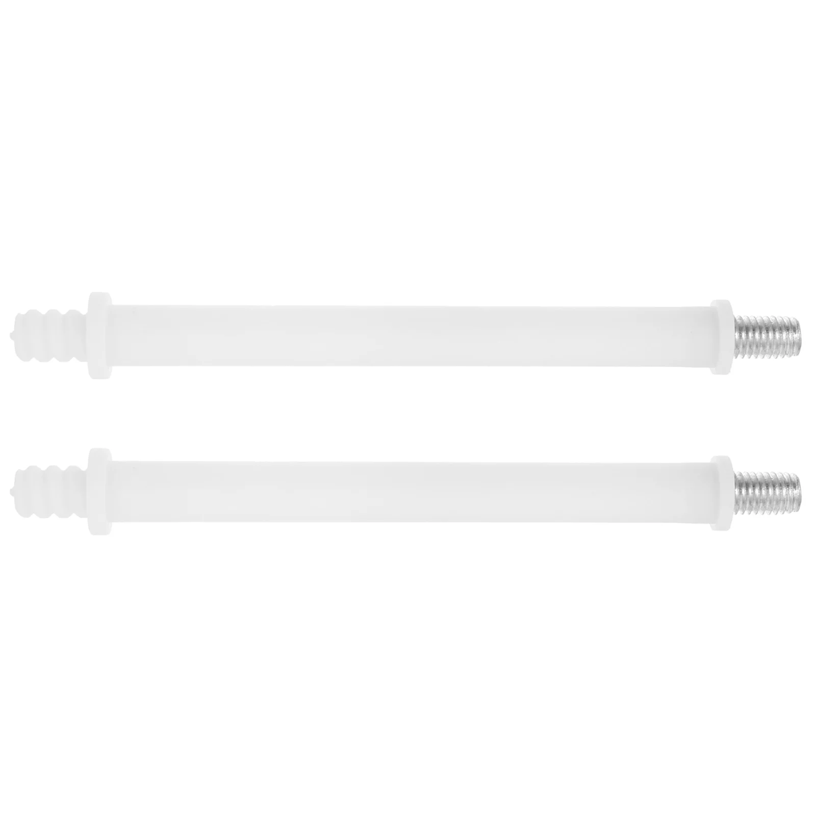 2Pcs Toilet Brush Plastic Rod Durable Handle Connectors Bathroom Fixture Replacement Parts Black Heads Easy Installation Toilet