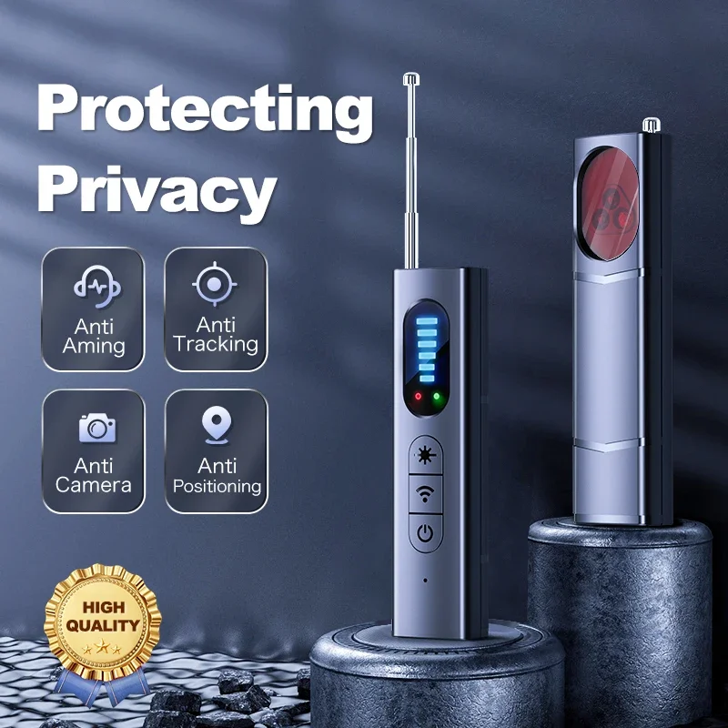 Hidden Camera Detector Anti-Spy Car GPS Tracker Listening Device Bug RF Wireless All Signal Scanner Security Protection