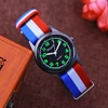 Chaoyada Woman Man Color Stripe Canvas Strap Wrist Watches Children Child Boys Girls Students Fluorescent Digital Test Watches 2