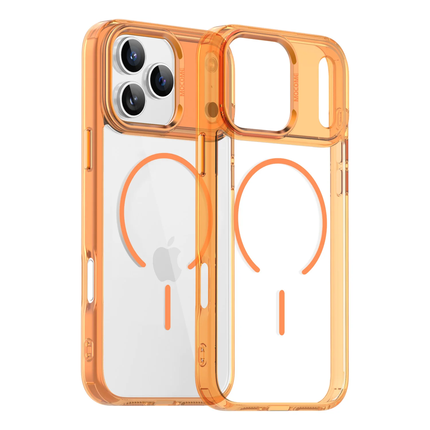 Transparent Shockproof MagSafe-Compatible Phone Case with Magnetic Wireless Charging Capability