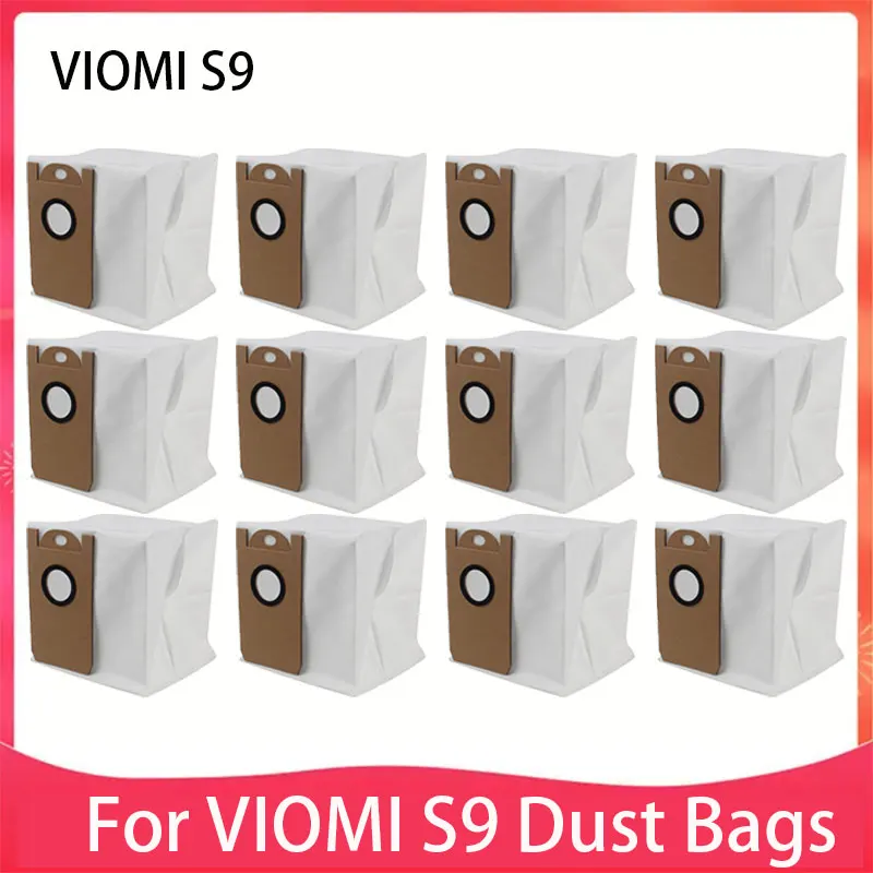 Dust Bags for VIOMI S9 Robot Vacuum Cleaner Dust Bag Cleaner Large Capacity Leakproof Dust Bag Replacement Parts Kit
