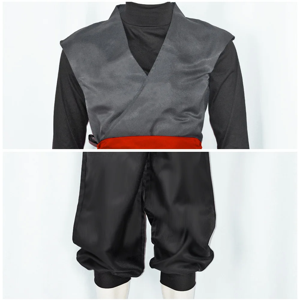 Dragon Dall: Son Goku | Gray Kung Fu Suit Cosplay Costume 20 Generic Black Kung Fu Suit Cosplay Costume