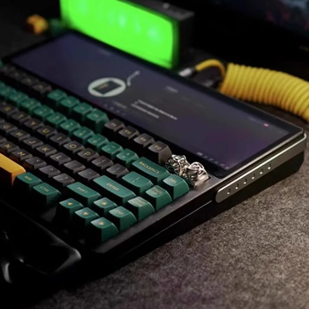 LOONGTR 무선 기계식 키보드 키트, 스크린 OLED 개스킷, PCB 핫 스왑, CNC 알루미늄 합금 게이밍 키보드, QMK VIA, DOIO82