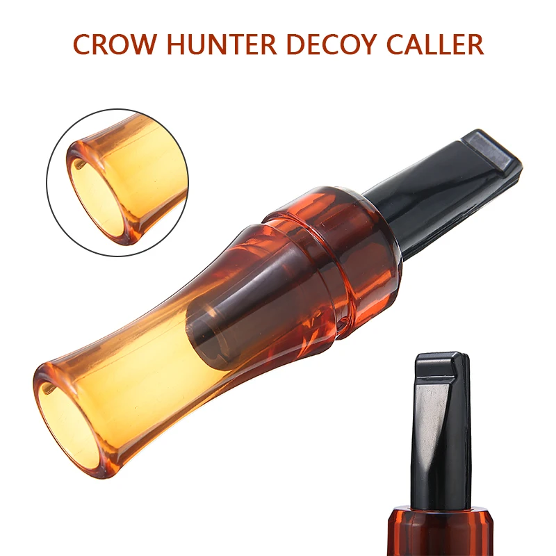

1pc 8cm Acrylic Hunting Whistle Crow Call Decoy Crows Simulate Realistic Sound Attract Predator Hunter Outdoor Hunting Tool