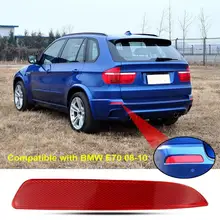 

Tail Bumper Reflector Professional Modified Part Red Moisture Resistant Right Left Rear Bumper Trim False Lamp Reflector 6321715