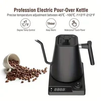 Bouilloire électrique à bec de cygne - Température constante intelligente, idéale pour le café et le thé préparés à la main, cafetière artisanale 1