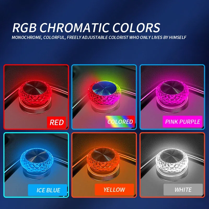 LED Car Lights USB Atmosphere Colorful Night Light Free Modification Car Atmosphere Indoor Decoration Household Lights