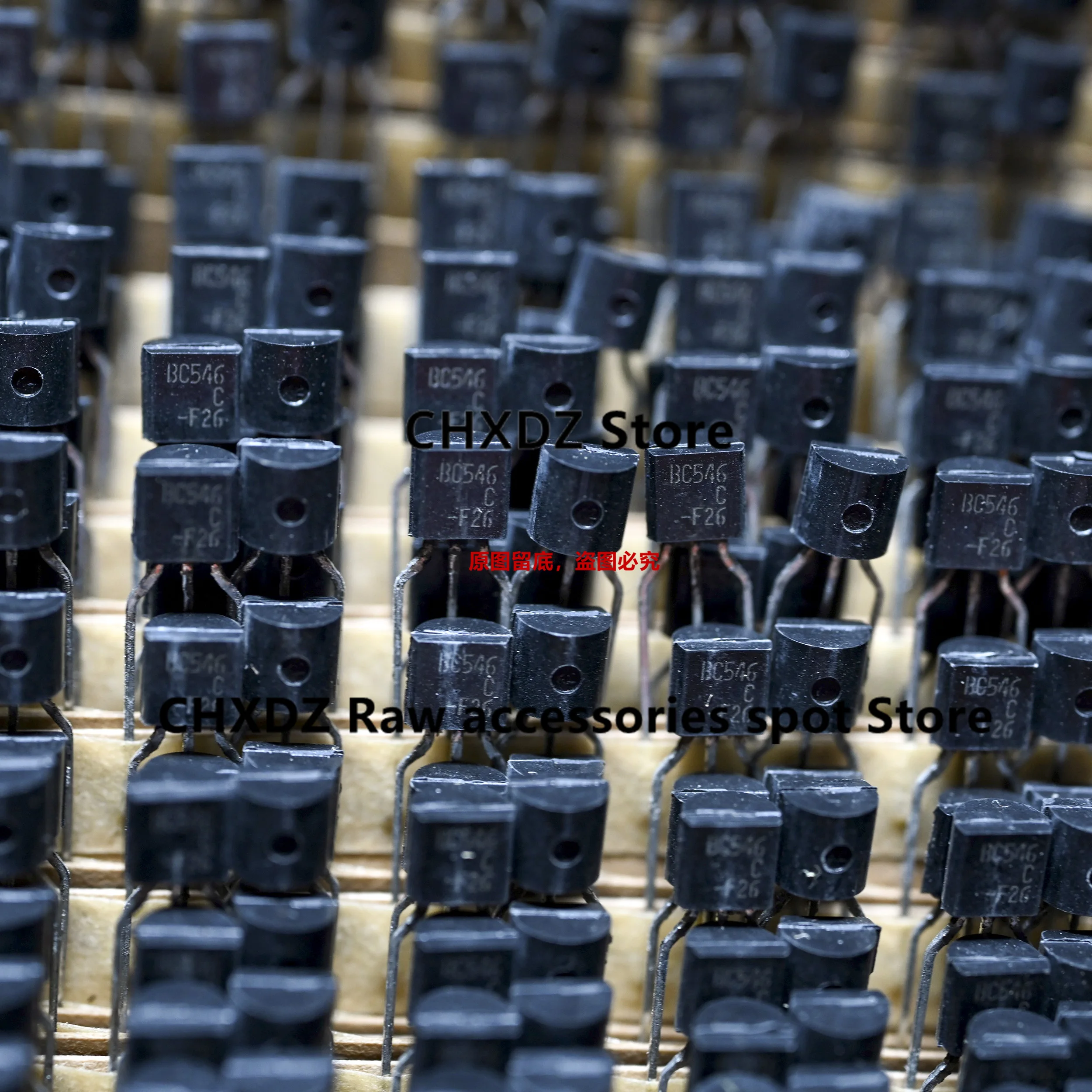 CHXDZ 1 pair New original imported F BC546C BC556C BC546 BC556 C TO-92 Non magnetic copper feet Own inventory