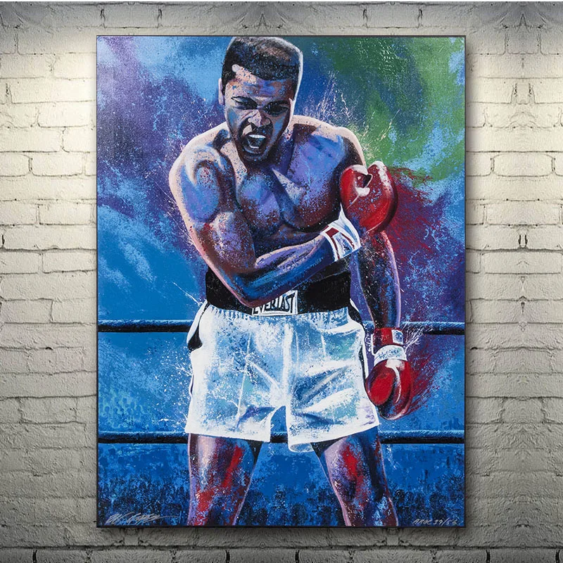 Muhammad Ali-Haji Portrait poster Boxer Boxing Wall Art print Canvas sports picture Bedroom Home decor Room Gift