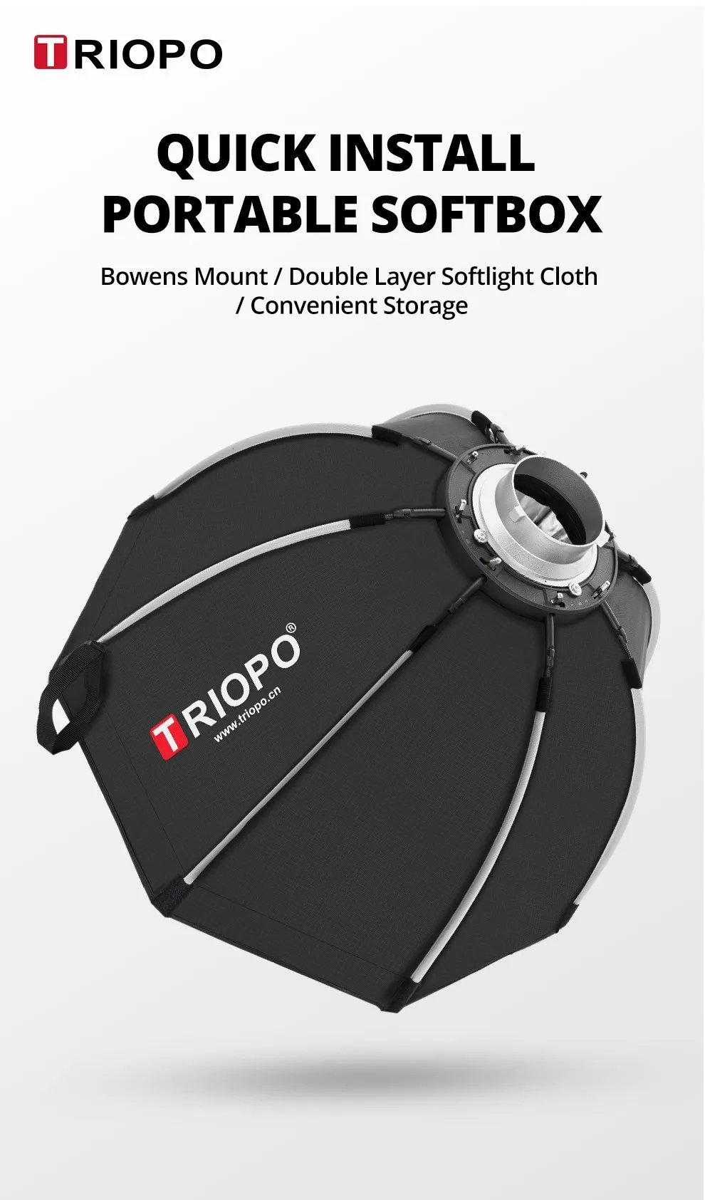 K2 55cm 65cm 90cm 120cm Softbox Bowens Mount Foldable Octagon Umbrella Softbox f