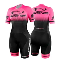 2023 Women Short Sleeve Speed Skating Suit Jumpsuit Roupa Ciclismo Straight Row Wheel Speed Skating Ironman Racecourse 1