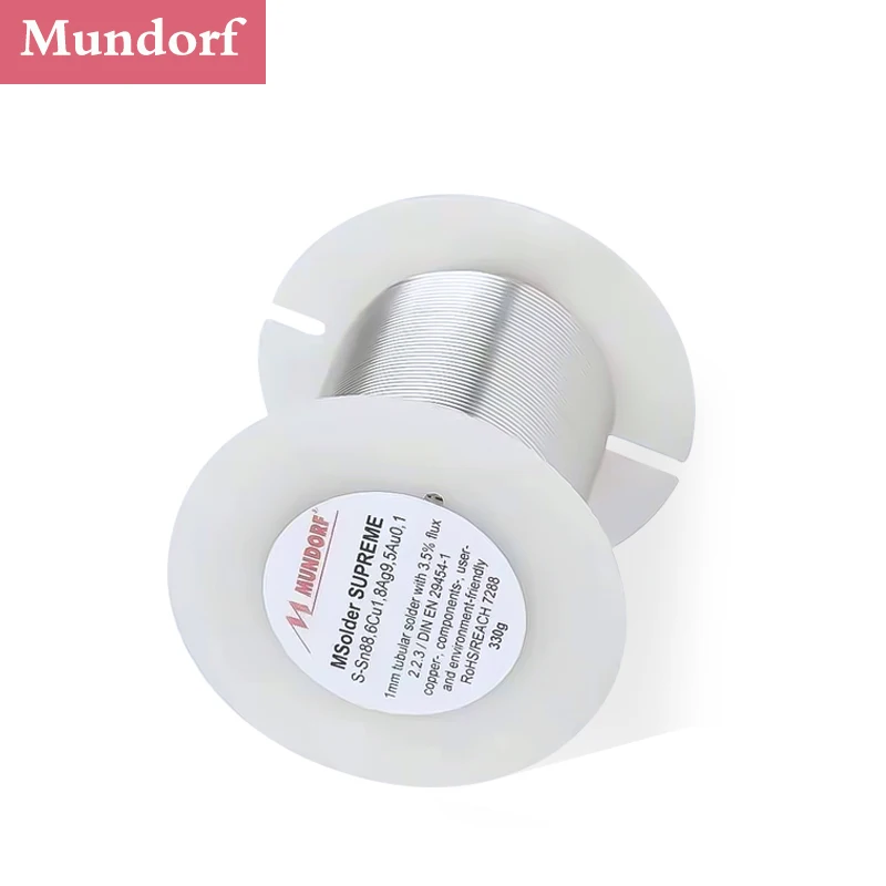 Germania Mundorf Supreme Fever Hiend High Purity Flagship Filo Di Saldatura Oro E Argento Argento 9.5% Oro 0.1% Diametro Filo 1.0Mm