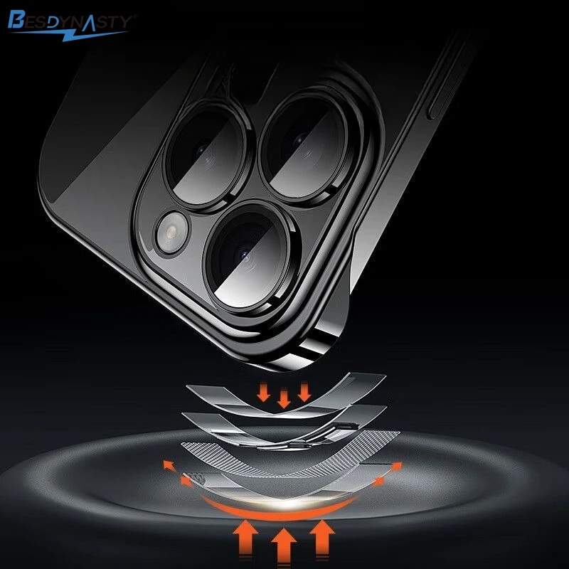 Sleek Shockproof Transparent Phone Case - Ultra Thin Frameless Design