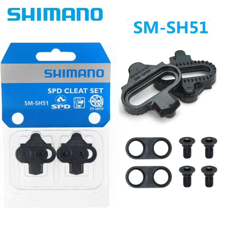 

Shimano SPD SM SH51 SH56 MTB Bike Cleats Pedal Clipless Cleat Set Racing Riding Equipment For WPD-98A SH51 SH56 New Original