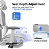 Ergonomic Mesh Office Chair with 3D Adjustable Armrest,High Back Desk Computer Chair Ergo3d Ergonomic Chairs with Wheels for Hom 6