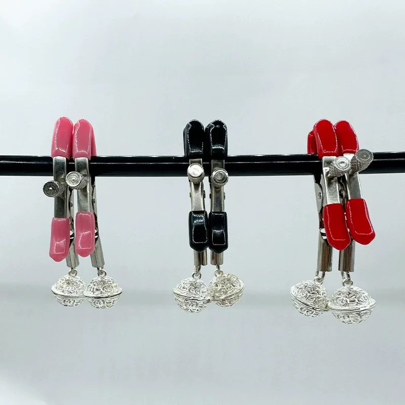 Metal Hollowing Nipple Clamps Slave Bdsm Bondage Clitoris Clip Massage Breast Stimulator Sex Products For Couples Lover Games