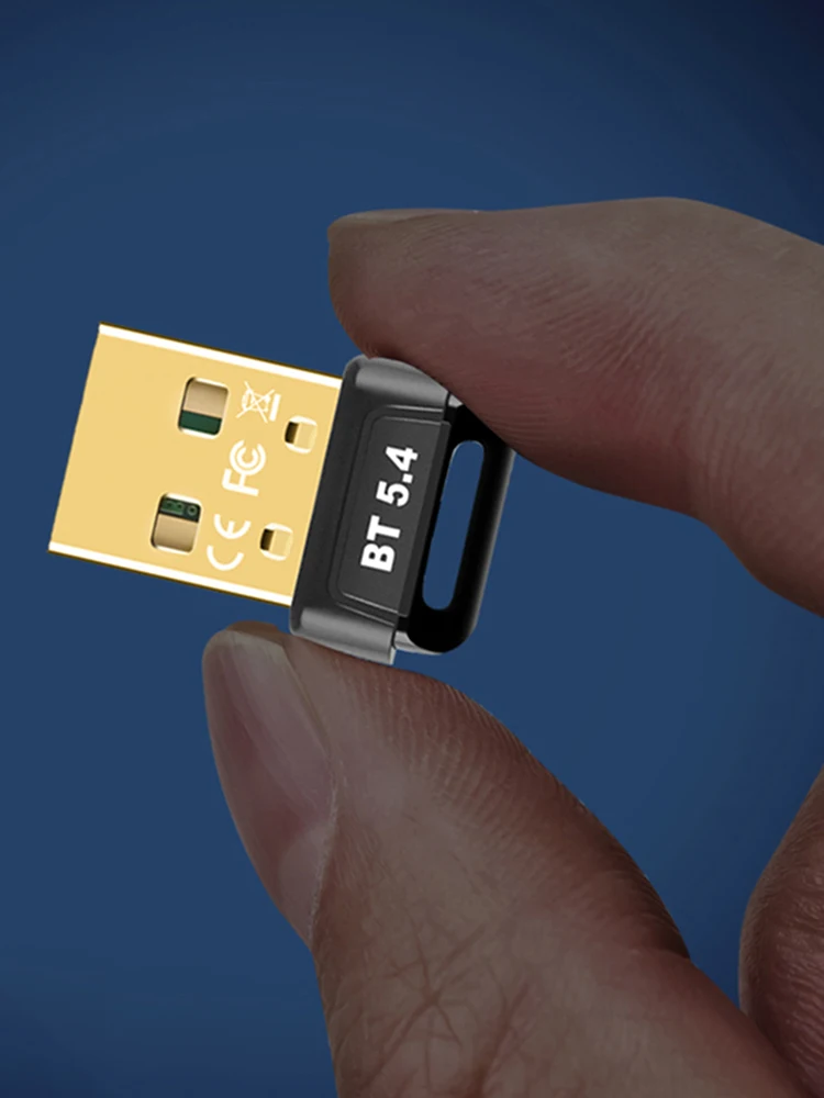 BT 5.4 어댑터 무선 BT 송수신기 플러그 앤 플레이 무선 동글 (BT 키보드/마우스/헤드폰/스피커용)