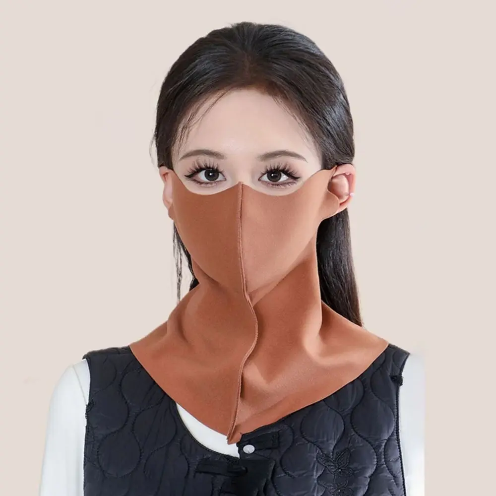 2 Pcs 목 보호대 목 따뜻한 마스크 두꺼운 흔적 없음 오토바이 온난화 마스크 3 차원 자외선 차단
