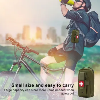 MOLLE Pouches IFAK First Aid Pouch Mini Trauma Outdoor Survival Travel Camping Hiking Hunting Household Emergency First Aid Kit 4