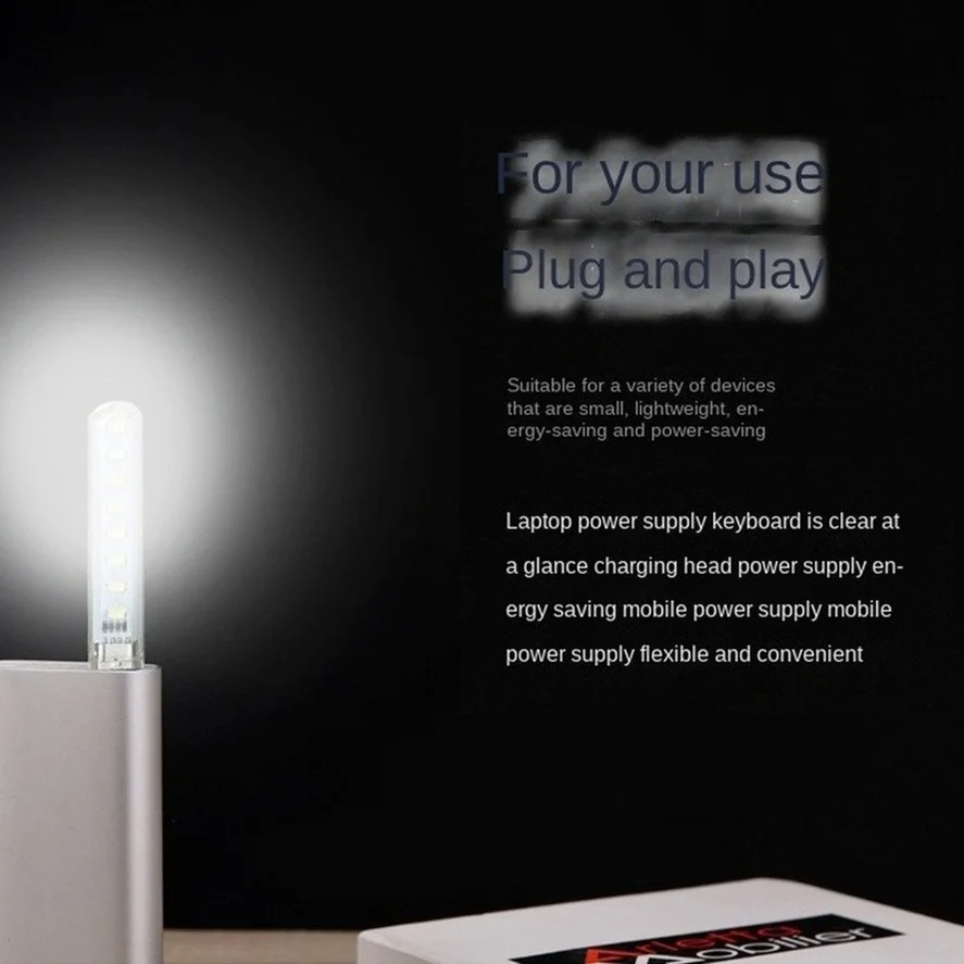 Mini USB LED Table Lamp Portable Reading Desk Light For Camping Power Bank Notebook 8Leds Book Night lights Flashlight led light,desk lamp,night light,led desk lamp,book light,mini night light,mini led light