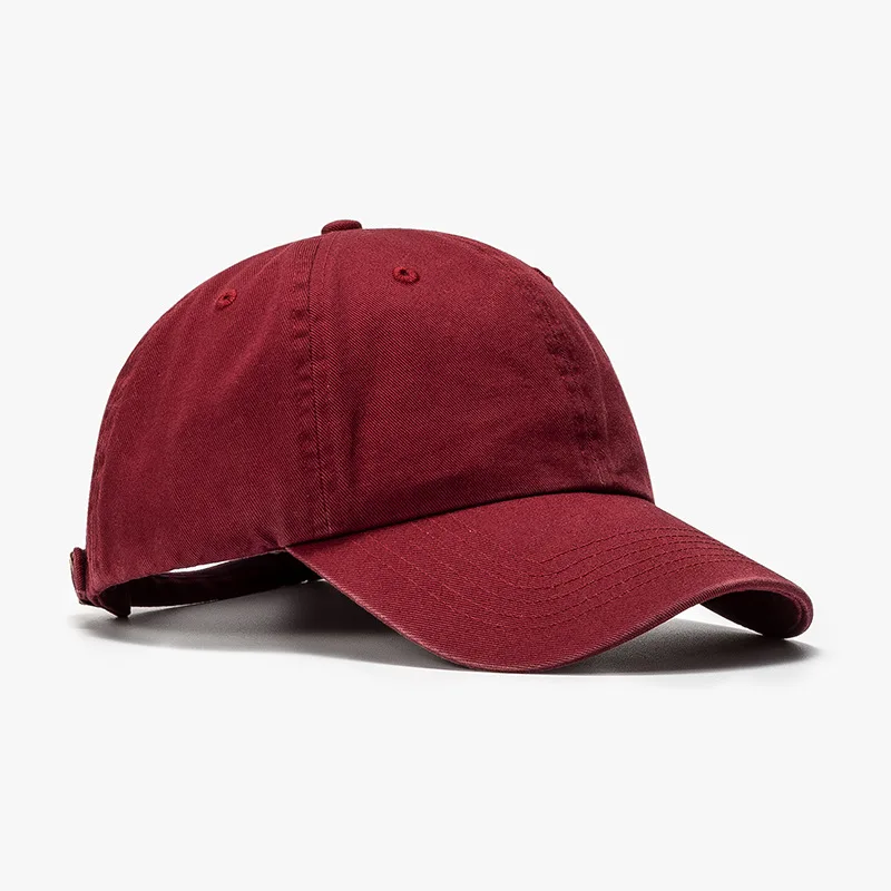  - High Quality Cotton Baseball Cap for Men Summer Hat Woman Fashion Snapback Hat Pure Color Women's Caps