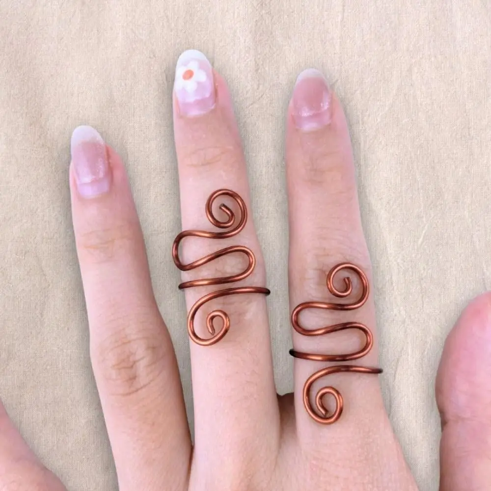 Handmade Crochet Tension Ring Adjustable Hook Ring Yarn Tension Ring For Crochet Lovers Sewing Knitting Accessories