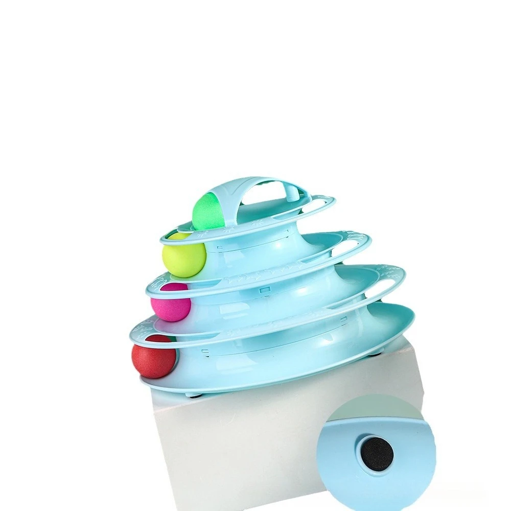 Levels Cats Toy Tower Tracks Cat Toys Interactive Cat Intelligence Training Amusement Plate Tower Pet Products Cat Tunnel