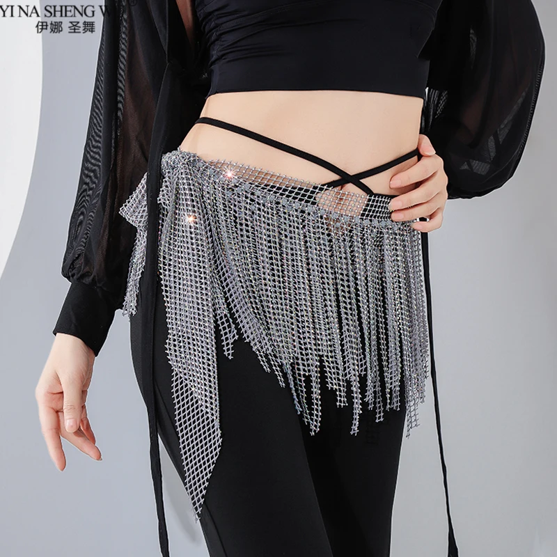 

Women Handmade Beaded Hip Scarf Belly Dance Waist Band Golden Silver Gypsy Tribal Belt Belly Dancing Costume Training WaistChain