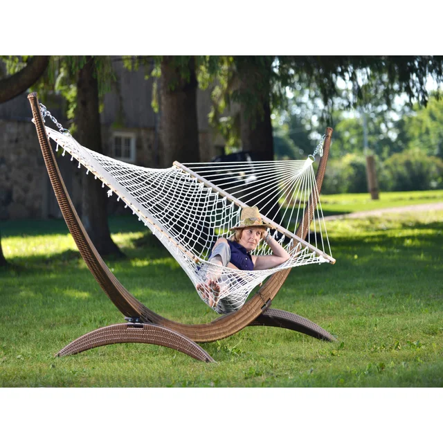 Cotton Rope Hammock, Double (Natural) 2
