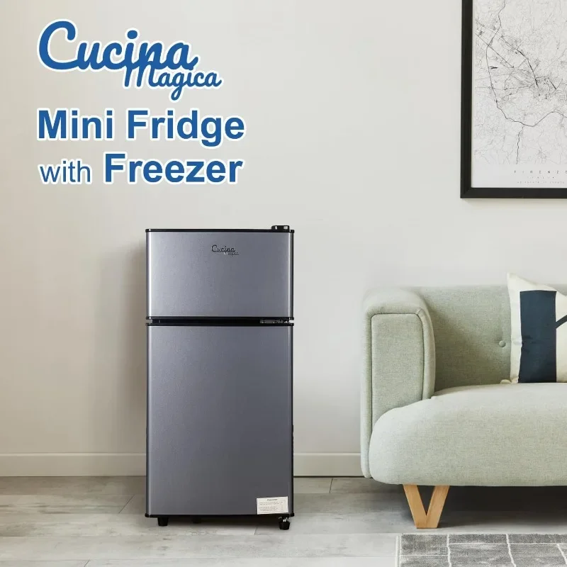 Mini Fridge with Freezer, 2.9 Cu.Ft Small Fridge,Energy Saving, Low Noise,7 Adjustable Thermostat,Double Door Small Refrigerator 6 Mini Fridge with Freezer, 2.9 Cu.Ft Small Fridge,Energy Saving, Low Noise,7 Adjustable Thermostat,Double Door Small Refrigerator 6