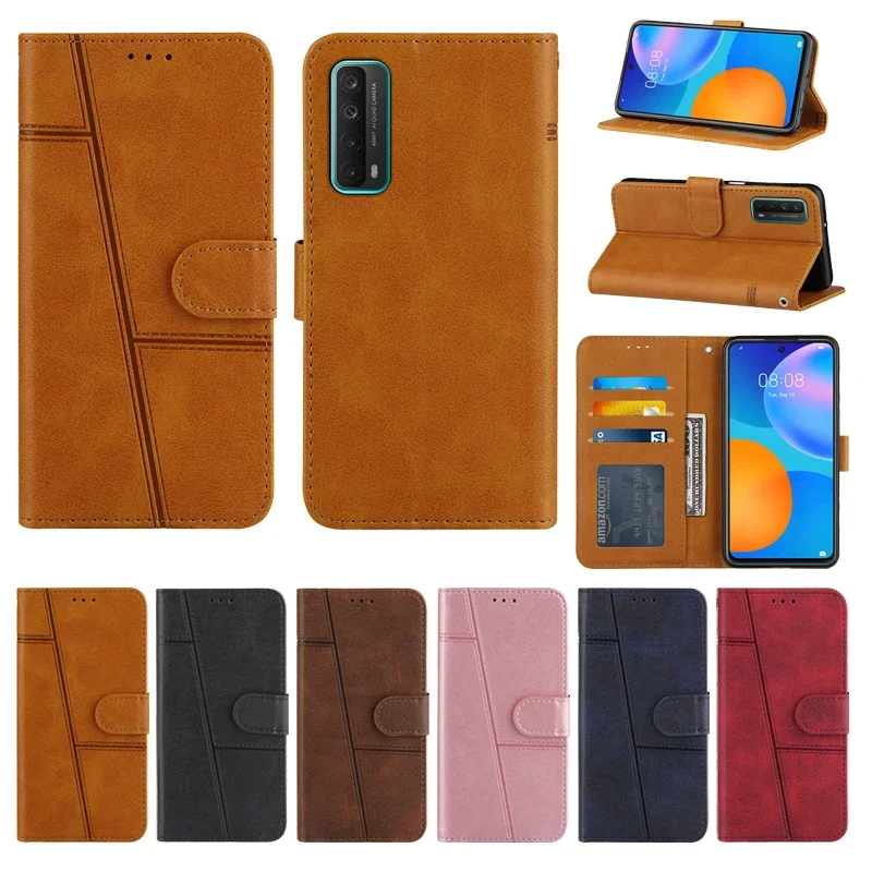 

Wallet Flip Cowhide Pattern Anti Drop Leather Cover For Huawei P Smart 2021/Y6P 2021/Y6P 2019/Y5P 2020/Honor 9S/8A Case